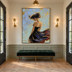 When the Breeze Returns - interior setting 6 - expressive contemporary art painting