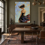 When the Breeze Returns - interior setting 7 - expressive contemporary art painting