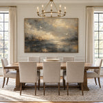 Where Light Meets Water - interior setting 04 - expressive contemporary art painting