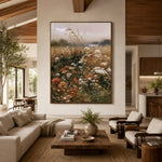 Where Meadow Flowers Wander - interior setting 3 - expressive contemporary art painting