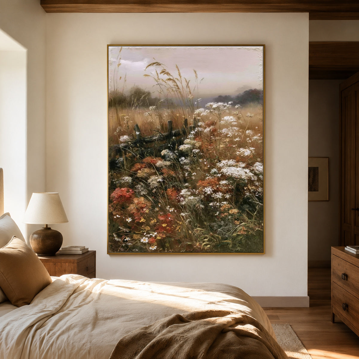 Where Meadow Flowers Wander - interior setting 4 - expressive contemporary art painting