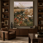 Where Meadow Flowers Wander - interior setting 5 - expressive contemporary art painting