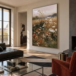 Where Meadow Flowers Wander - interior setting 7 - expressive contemporary art painting