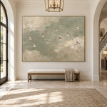 Where Quiet Wings Gather - interior setting 08 - expressive contemporary art painting