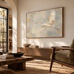 Wings of Quiet Grace - interior setting 08 - expressive contemporary art painting