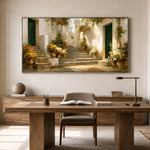 Garden Passage - home office - textured impasto artwork