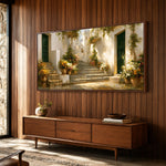 Garden Passage - entryway - textured impasto artwork