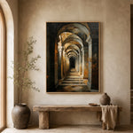 Light Through the Arches - entryway - textured impasto artwork