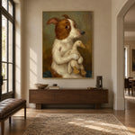 A Gentle Holding - entryway - modern folk art painting