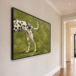 A Spotted Kindred Spirit - oblique view - modern folk art painting