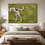 A Spotted Kindred Spirit - interior setting 04 - modern folk art painting