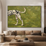 A Spotted Kindred Spirit - interior setting 08 - modern folk art painting