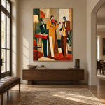 Amber Room Sessions - entryway - modern folk art painting
