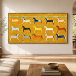 Every Horse a Story - interior setting 07 - modern folk art painting