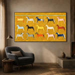 Every Horse a Story - interior setting 08 - modern folk art painting