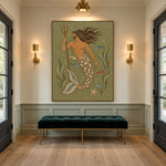 Keeper of the Tide - interior setting 8 - modern folk art painting