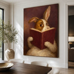 One More Chapter - dining room close - modern folk art painting