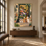 The Flower Shop Club - entryway - modern folk art painting