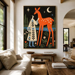 The Forest Promise - living room hero - modern folk art painting