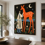 The Forest Promise - dining room close - modern folk art painting
