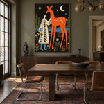 The Forest Promise - wood dining room - modern folk art painting