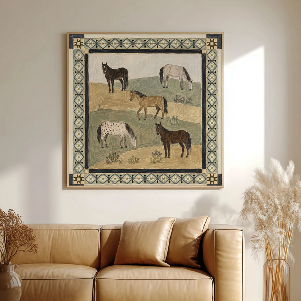 Modern Folk Art ｜ The Pasture Horses