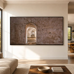 Passage Through Time - living room hero - textured impasto artwork
