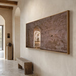 Passage Through Time - opposite side view - textured impasto artwork