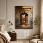 Patina and Petals - bedroom - textured impasto artwork