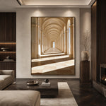 Rhythm of Sunlight - living room hero - textured impasto artwork