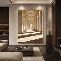 Rhythm of Sunlight - living room hero - textured impasto artwork