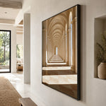 Rhythm of Sunlight - oblique side view - textured impasto artwork
