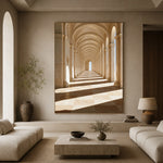 Rhythm of Sunlight - living room - textured impasto artwork
