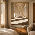 Rhythm of Sunlight - bedroom - textured impasto artwork