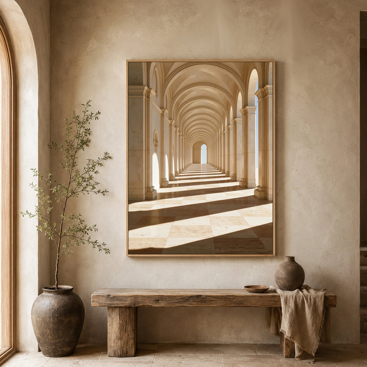 Rhythm of Sunlight - entryway - textured impasto artwork