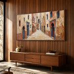 Terracotta Passage - entryway - textured impasto artwork