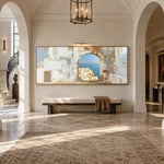Beyond the Arch - entryway - textured & impasto art painting