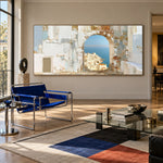 Beyond the Arch - modern lounge - textured & impasto art painting
