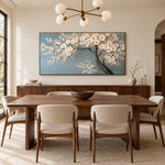 Blossom Reverie - dining room - textured & impasto art painting