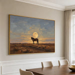 A Quiet Moonlit Promise - oblique view - vintage americana art painting