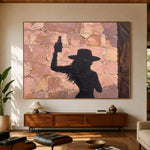 One Gesture Wild Freedom - interior setting 06 - vintage americana art painting