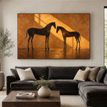 When Shadows Lean Closer - front view hero - vintage americana art painting