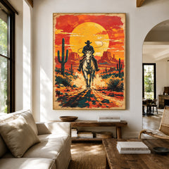 Into the Sunfire - living room hero - western landscapes art painting