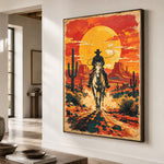 Into the Sunfire - oblique close view - western landscapes art painting
