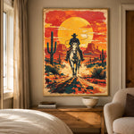 Into the Sunfire - bedroom - western landscapes art painting