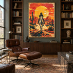 Into the Sunfire - library lounge - western landscapes art painting