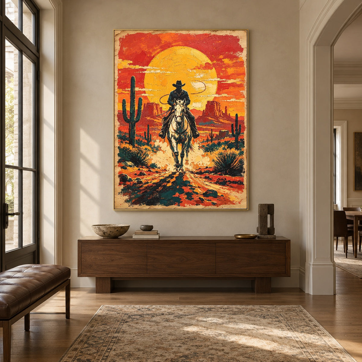 Into the Sunfire - entryway - western landscapes art painting