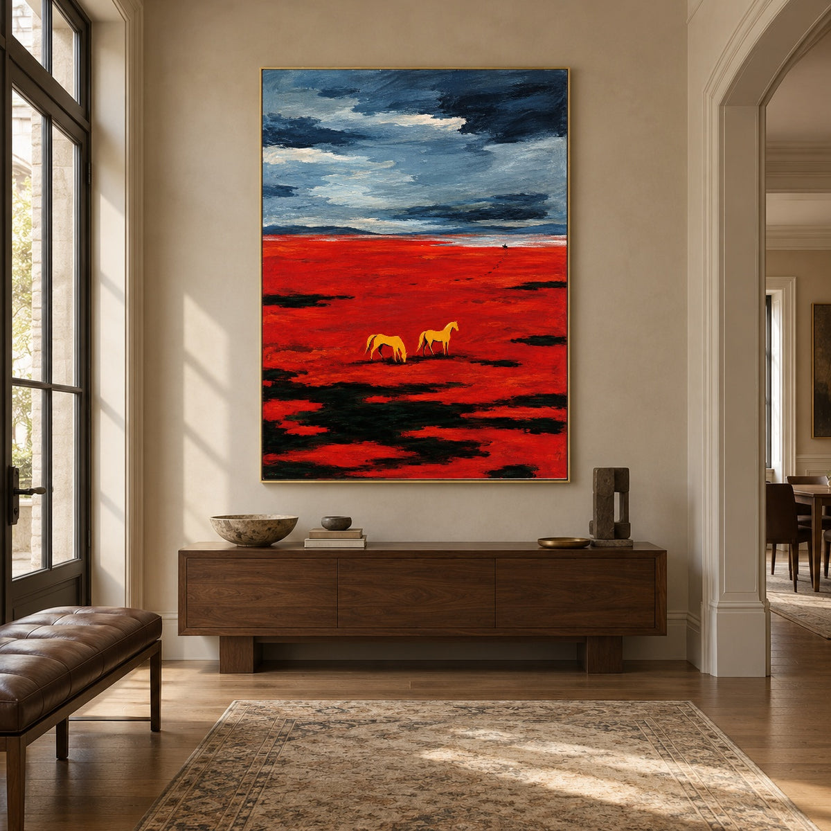 Together Across Crimson - entryway - western landscapes art painting