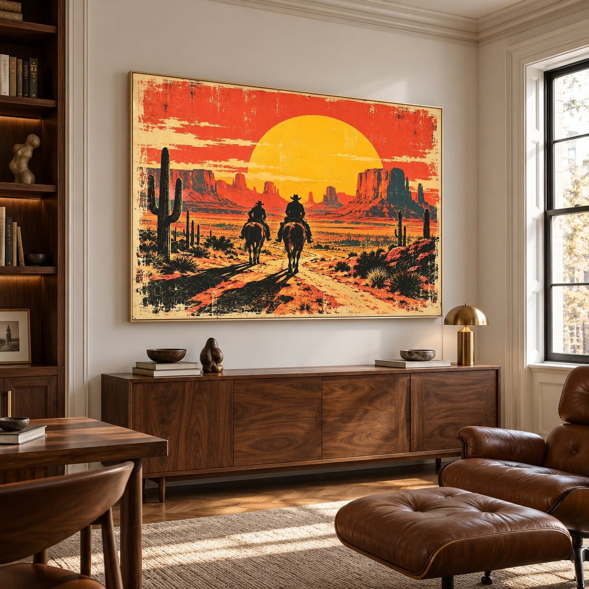 Where Sunset Leads - library lounge - western landscapes art painting