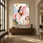 Blush Horizon Rider - entryway - western pop art painting